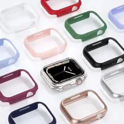 Cover For Apple Watch Case series 9 7 8 6 se 5 4 3 Accessories PC Protector bumper iWatch case 41mm 45mm 44mm 40mm 42mm 38mm