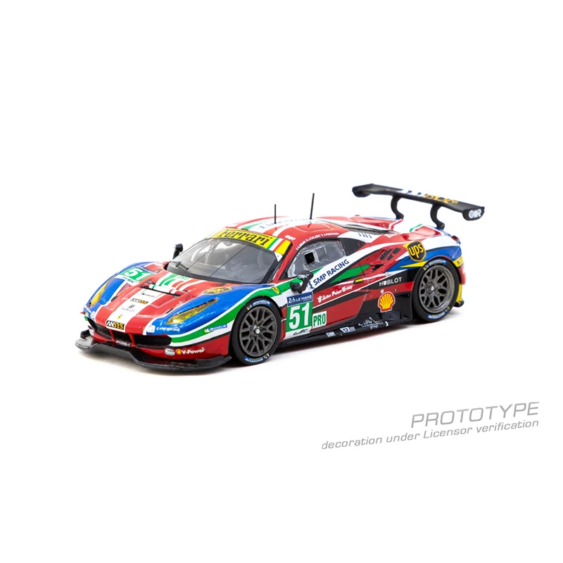 Preventa TW 1:64 Ferrari 488 GTE 24h de Le Mans 2016 colección de modelos de coches fundidos juguetes Tarmac Works