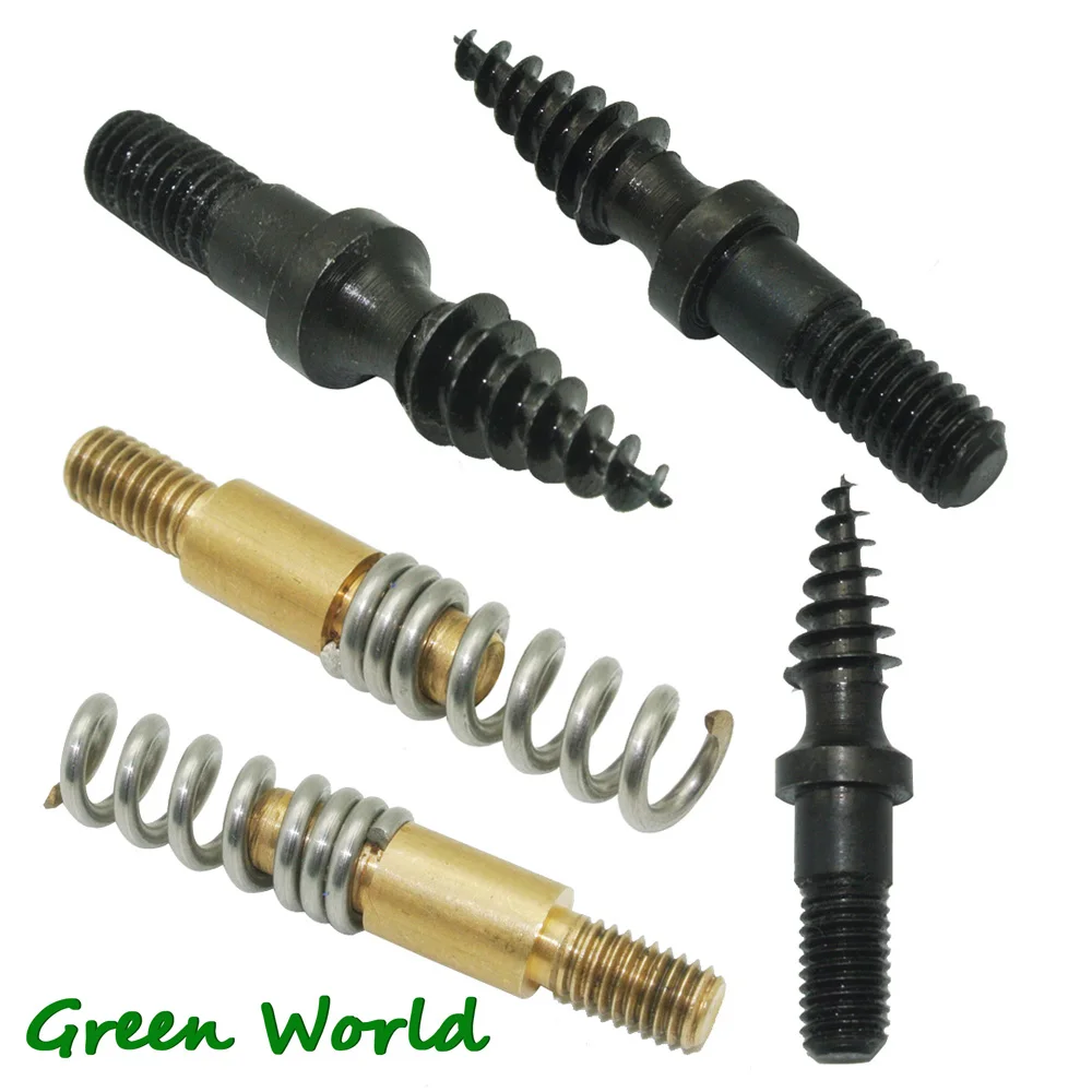 Green World Ball Puller & Patch Pulling Worm Set, Gun Clean Patch Puller, Patch Holder for Muzzleloaders Thread 10-32T