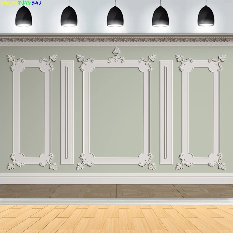 

Classic Interior Retro Wall Photography Backdrop Props European Style Room House Wedding Floor Parquet Photo Background ST-03