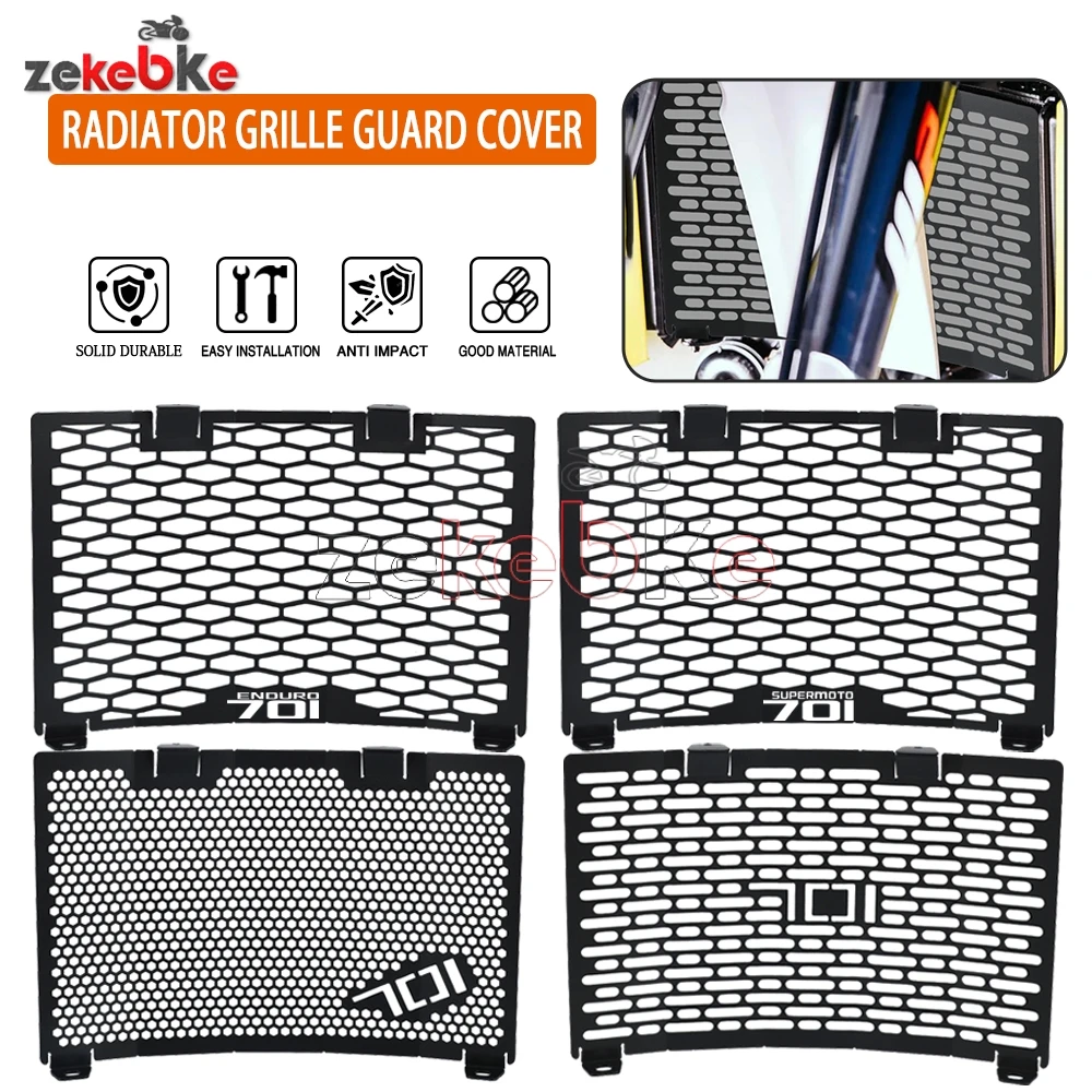 

701 Enduro Moto Accesorios Radiator Grille Grill Guard Cover Protector For Husqvarna 701 Supermoto 2016-2024 Anti-Impact Cover
