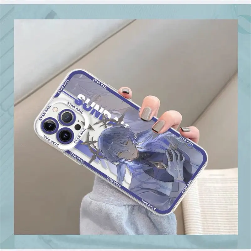 Honkai Star Rail 일요일 전화 케이스 IPhone 16e 11 12 13 14 15 16 Pro Max 16 15 14 Plus XR XS Max 12 13 미니 커버 클리어