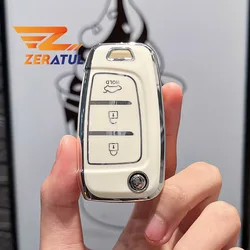 For Hyundai Sonata SantaFe Verna Tucson Celesta Accent Creta Kona Elantra Solaris I30 I35 I40 Ix35 TPU Car Remote Key Cover Case