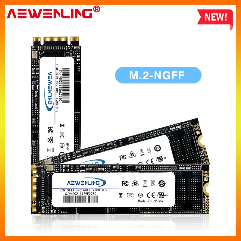 

AEWENLING M2 SSD M.2 SATA 64GB 128GB 256GB 512GB 1TB HDD NGFF Sata3 2280mm Disk HDD disco duro for Desktop Laptop 2280