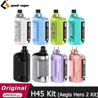 Geekvape Aegis Hero 2 Kit H45 Crystal Kit RTE Kit 1400mAh Battery 45W Vape 4ml Cartridge Pod Fit B Coil E Cigarette Vaporizer