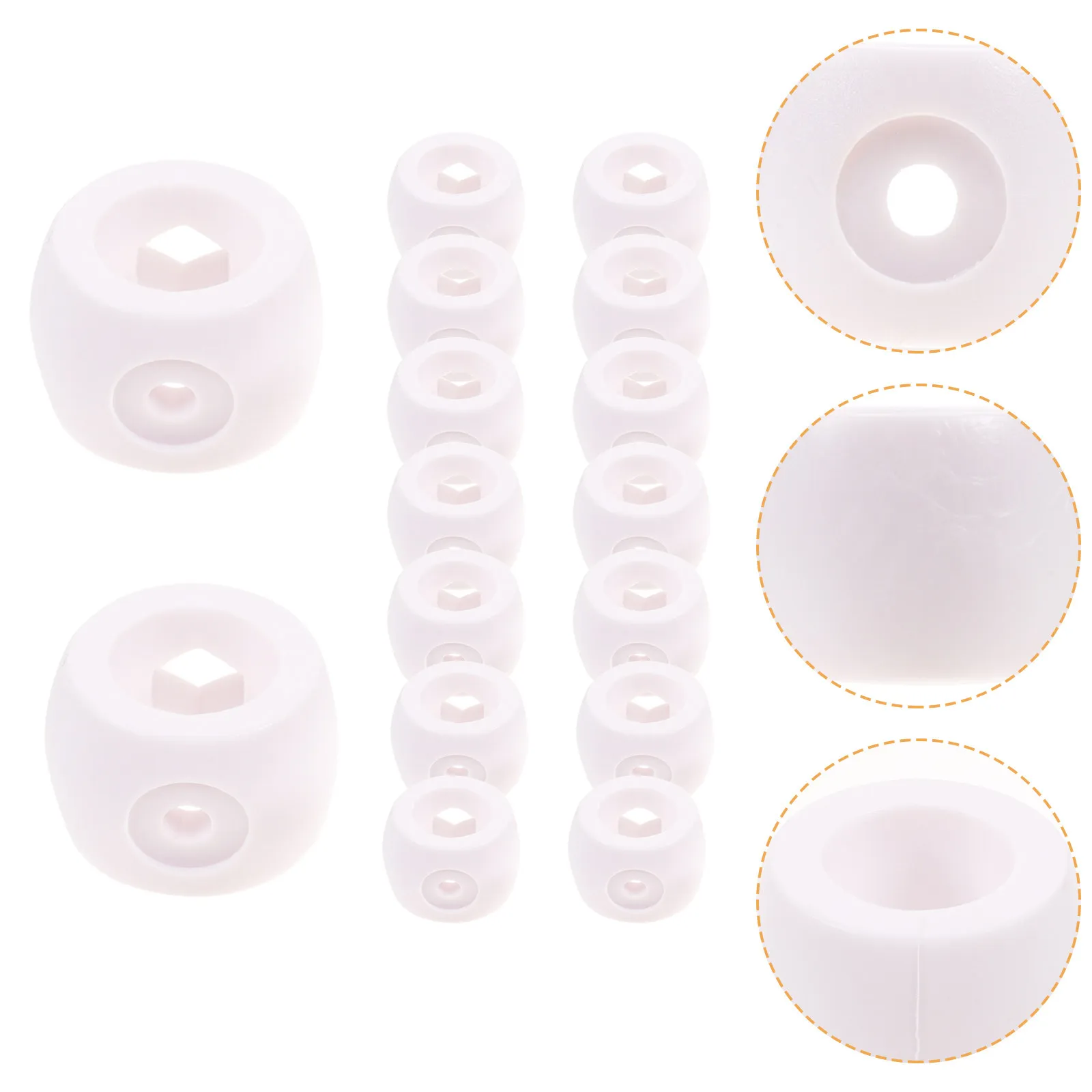 

16Pcs Foosball Rod Covers Heavy-Duty PVC End Caps for Table Football Machines Strong Deformation-Resistant Replacement Tips Easy