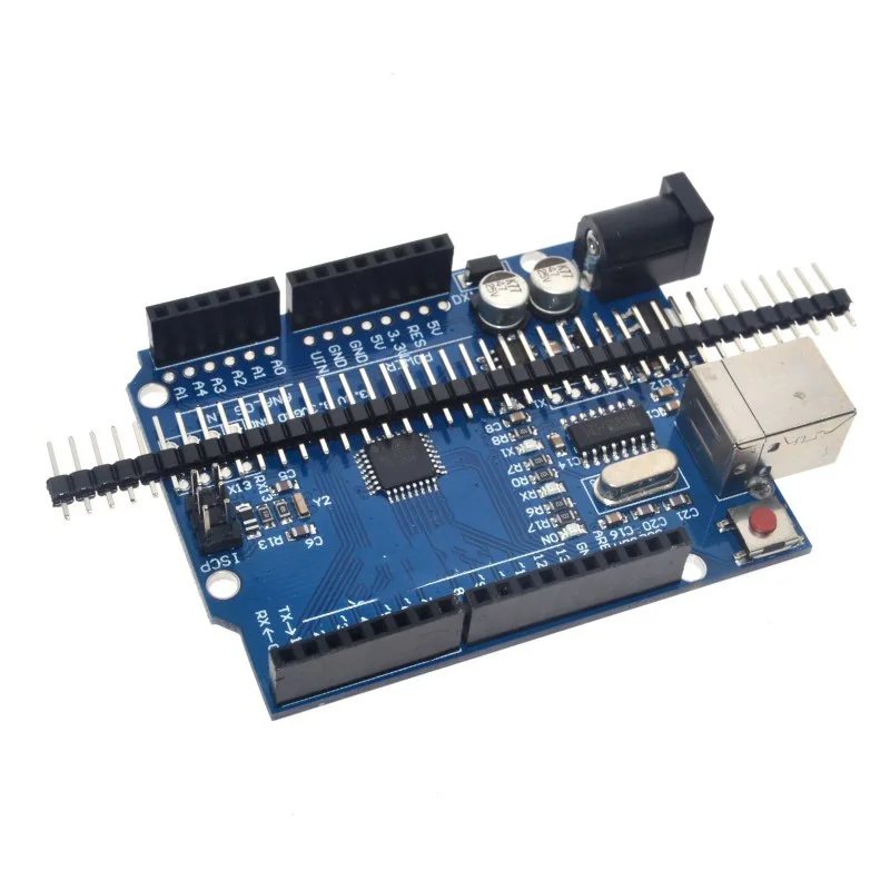 Improved Version for UNO R3 Board ATmega328P Development Board with Pin Header and Cable Compatible with Arduino IDE Projects