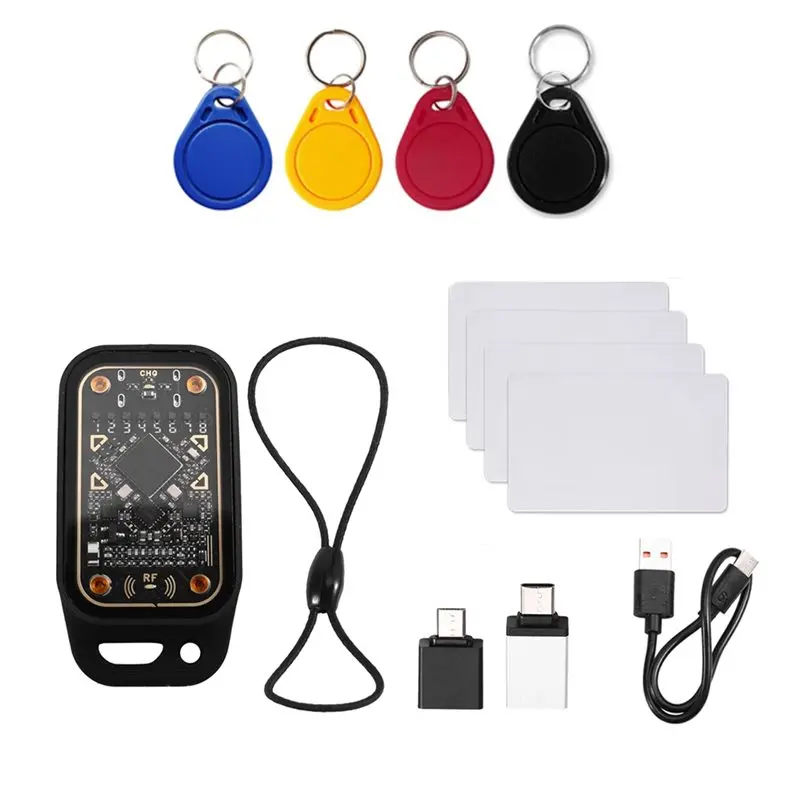 

-[A51I Digital]Chameleon V3.0 RFID Smart Chip Reader+ 4Xuid Keychain+ 4Xuid Card 125Khz 13.56Mhz ID IC Smart Card Tag Copyer In