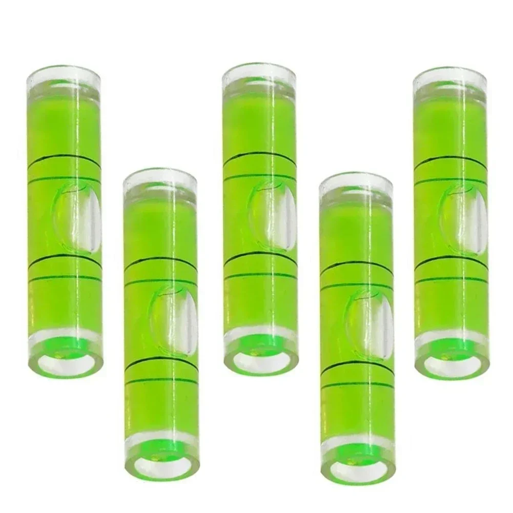 5pcs High Precision Pan-Tilt Special Level Bubble Leveler Balancer Measuring Set 23*8mm Cylindrical Level Workshop Layout Tools