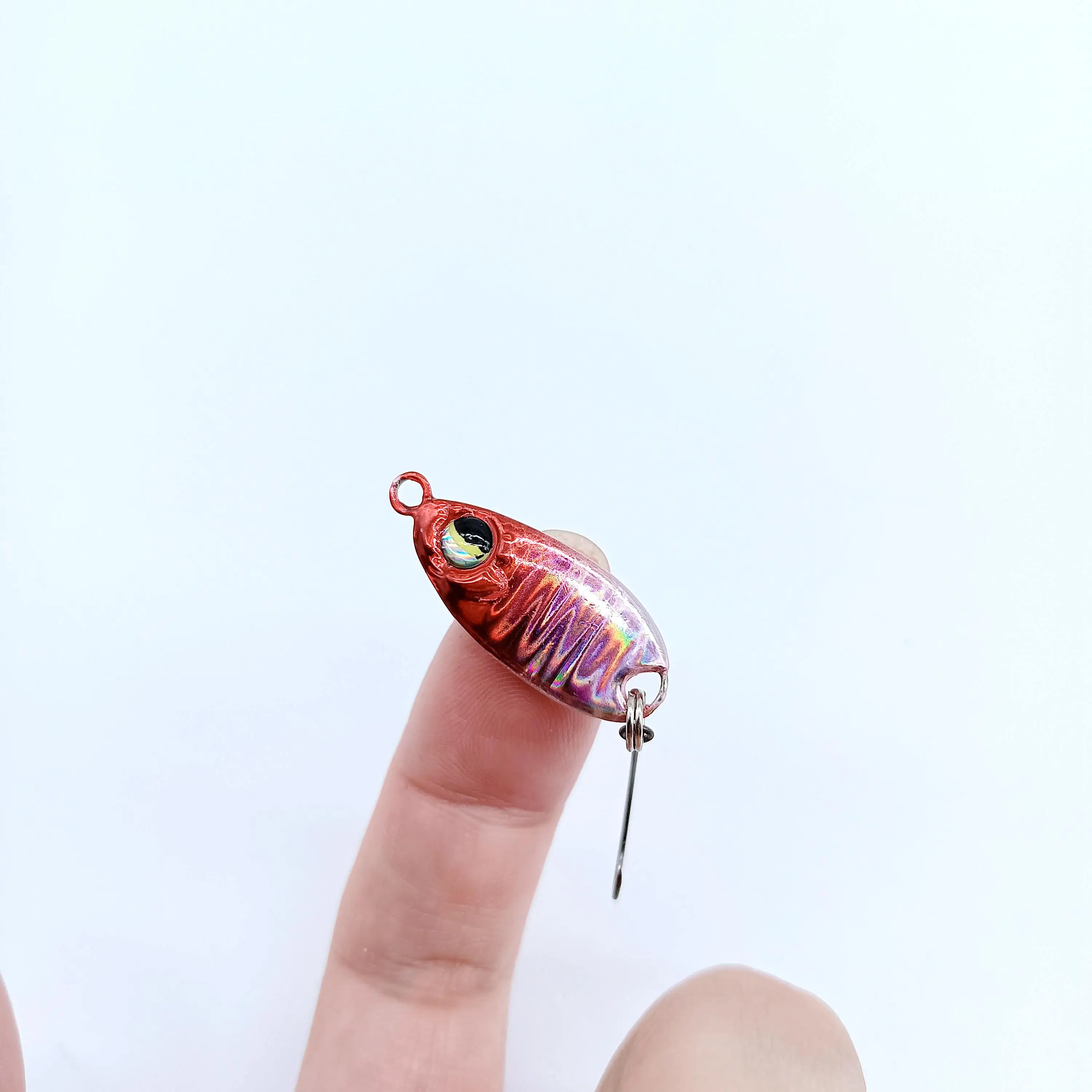 Duoduoyu 1 Stück Micro Jig Mini Löffel Angel köder 3g/5g Micro Metal Köder Hart Pailletten Köder Spinner Löffel mit Single Hook Stream – Detail 12