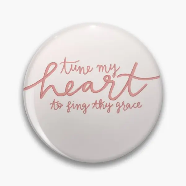 Tune My Heart To Sing Thy Grace  Soft Button Pin Cartoon Hat Jewelry Badge Lover Decor Fashion Funny Gift Collar Creative Brooch