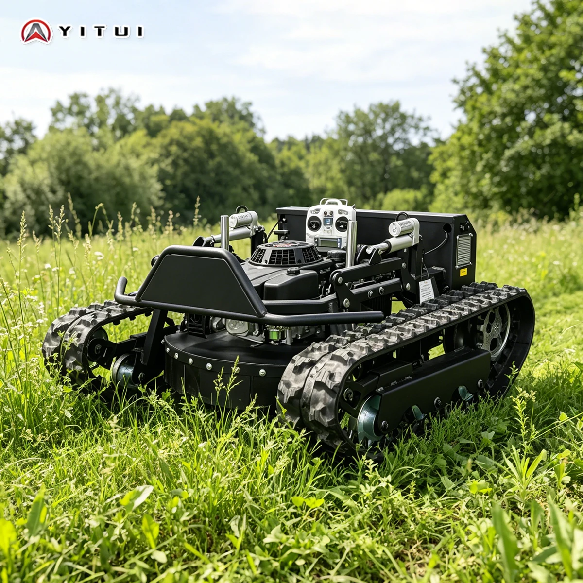 High‑Efficiency Lawn Mower Customized Blade Assembly Remote Controlled Grass Cutter for Complex Terrain Orchard Weeding Work