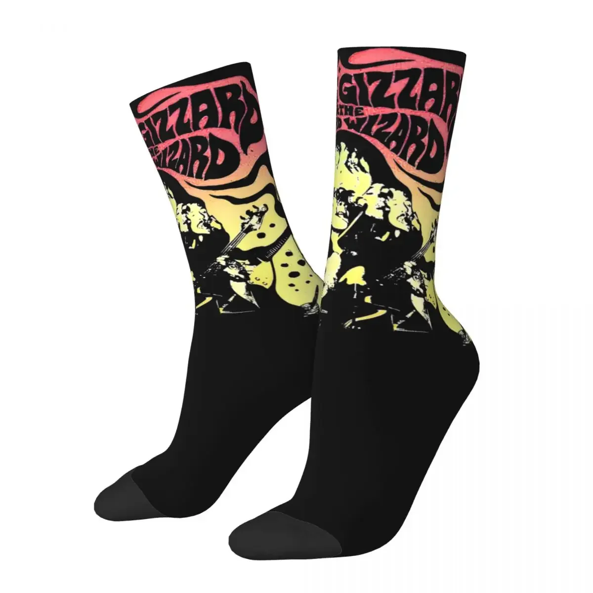 King Gizzard & The Lizard Wizard Band Merch Crew Socks Sweat Absorbing Skull High Quality Long Stockings Soft For Women's Gifts