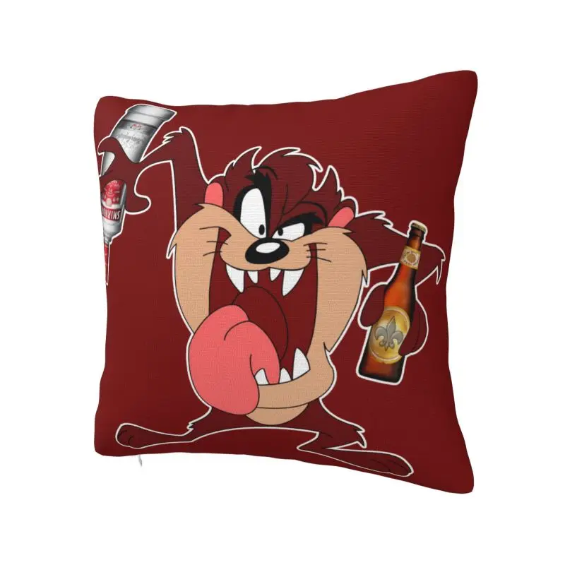 Custom Tasmanians Devils Cushion Cover Home Decorative 3D Print Taz Comic Anime Throw Pillow for Car Double Side