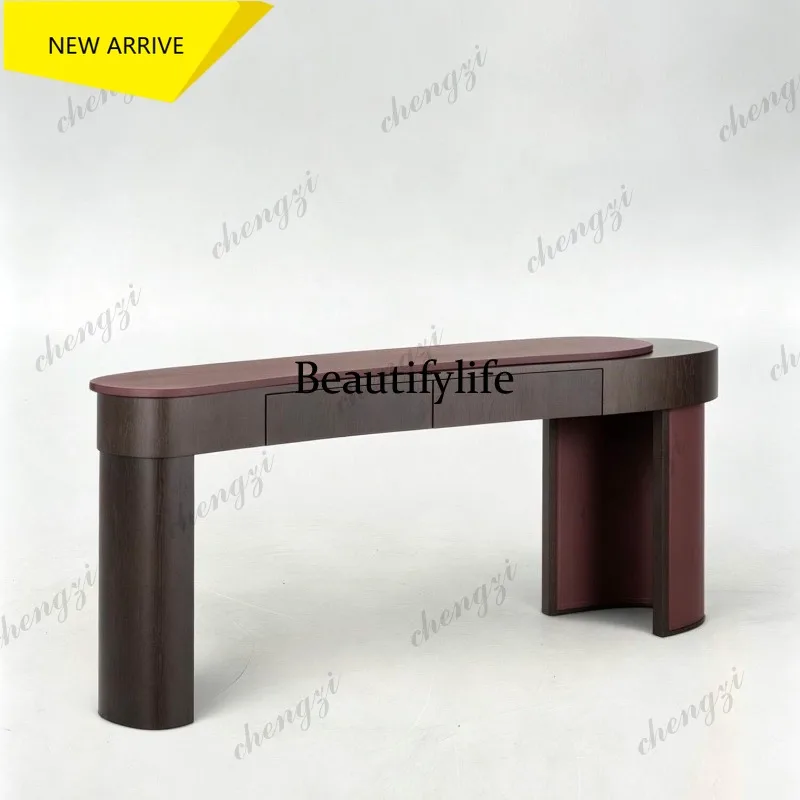 D178 Medieval style solid wood desk computer desk designer high-end writing desk