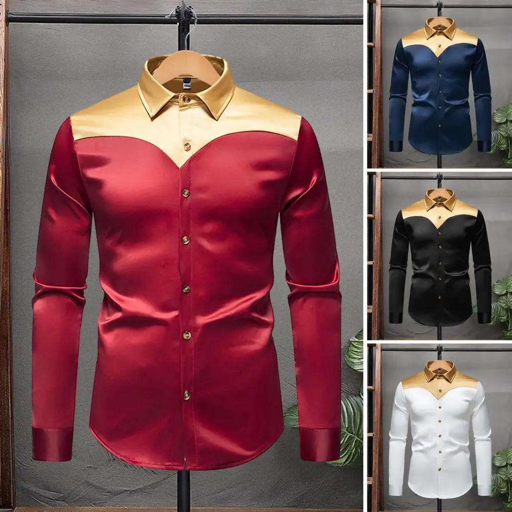 

Мужские рубашки, однотонные рубашки с отложным воротником и длинными рукавами, приталенная блузка на пуговицах, деловая рубашка, верхняя мужская одежда