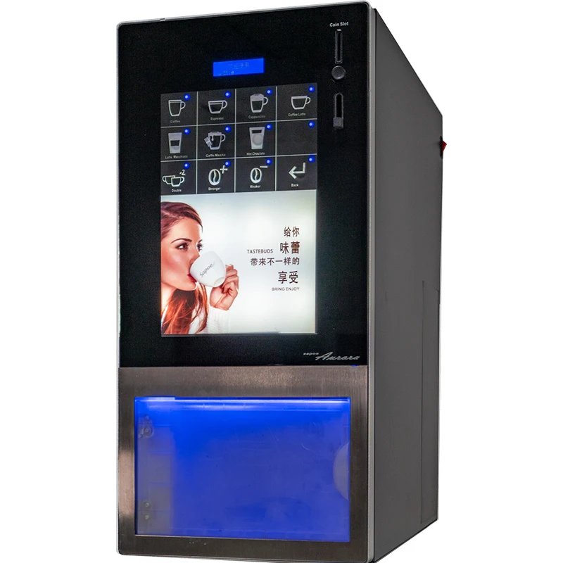 

Coin Operated Espresso Coffee Machine Mocha Cappuccino Vending Machine Coffee Bean Making Drinks For Sale