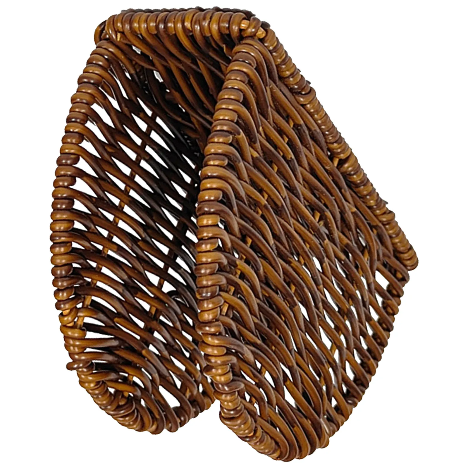 Hand Woven Rustic Table Napkin Holder for Kitchen Dining Farmhouse Paper Tissue Stand Dispenser Organizer Napkin Holders
