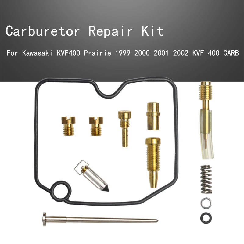 

Carburetor Rebuild Kit Repair for Kawasaki KVF400 Prairie 1999 2000 2001 2002