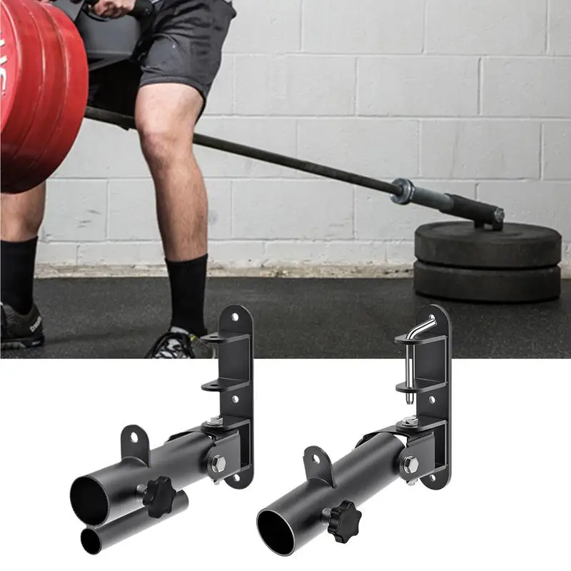 T Bar Row Attachment Wall Mounted Barbell Gym Equipment T-Bar Row Squat Attachment Home Gym Fitness Equipment Barbell Squat Rack