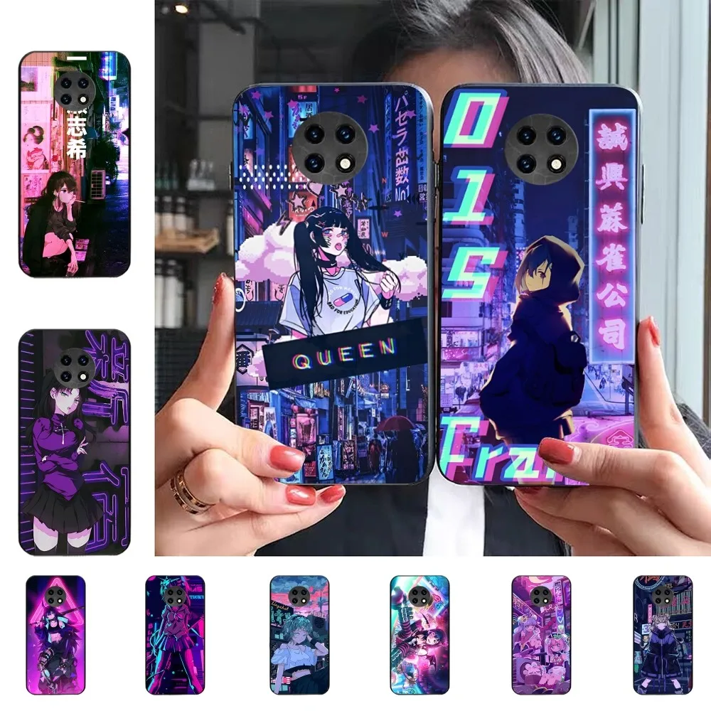 

vaporwave glitch anime girl Phone Case For Redmi Note 4 X 5 A 6 7 8 Pro T 9 Pro 9S 10 Pro 11 Pro 11S 11Epro PocoM3pro