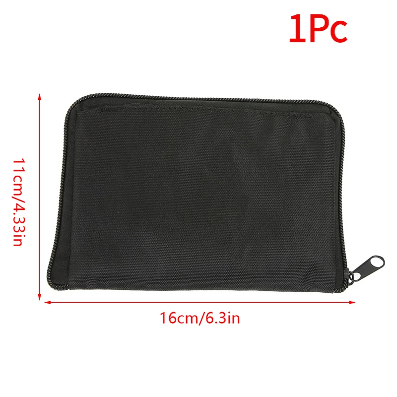 *Portable Blood Glucose Meter Storage Bag Blood Pressure And Oxygen Meter Carrier Organizer Black Zipper Storage Bag Household
