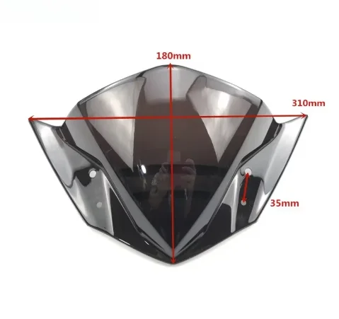 high quality Motorcycle Double Bubble Windshield WindScreen Screen For Yamaha FZ16 FZ 16 Fi V2.0 FZ-S FZS S 150 2014-2018 ABS