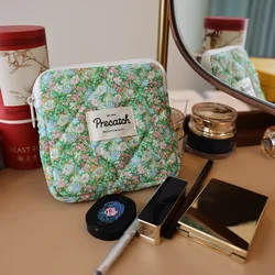 Colorful Floral Pattern Daily Necessaries Storage Bag Makeup Bag Niche delicate storage bag Small items Cosmetic Bag