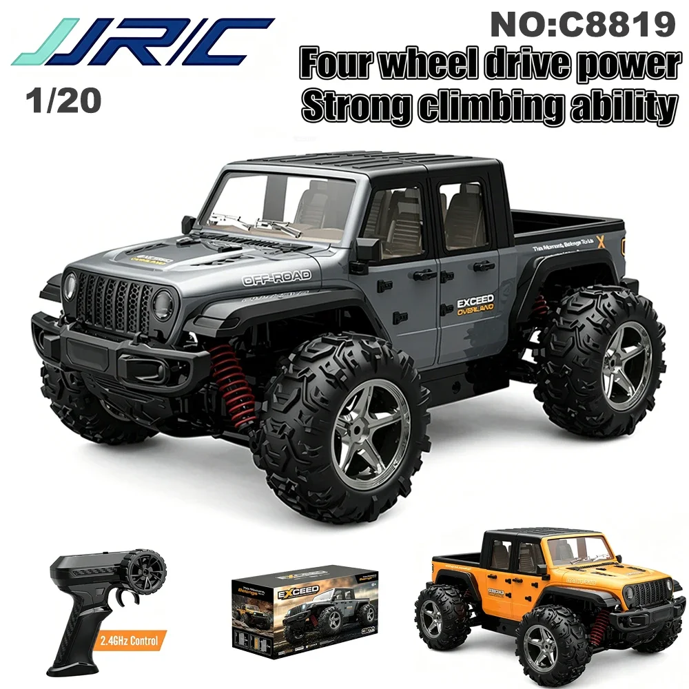 In Stock C8819 RC Car 4WD Wrangler All-Terrain Remote-Controlled Climbing Pickup Truck Off-Road Vehicle Toys for Kids Gift