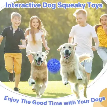 Dog Giggle Ball Tear Resistant Pet Giggle Ball Toy Fun Sounds When Rolled Or Shaken Dog Toys For Aggressive Chewers Wiggle Ball 4