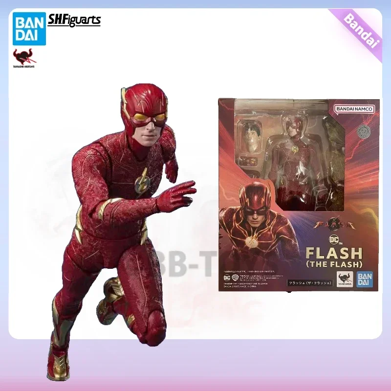 

В наличии оригинальные фигурки Bandai Shf The Flash, модель из ПВХ, игрушки, коллекция фигурок, подарки