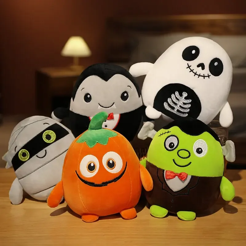 

Halloween Party Plush Toys Cute Plush Stuffed Vampire Pumpkin Man Spooky Plush Toys Halloween Room Decor Kids Girls Toys Gifts