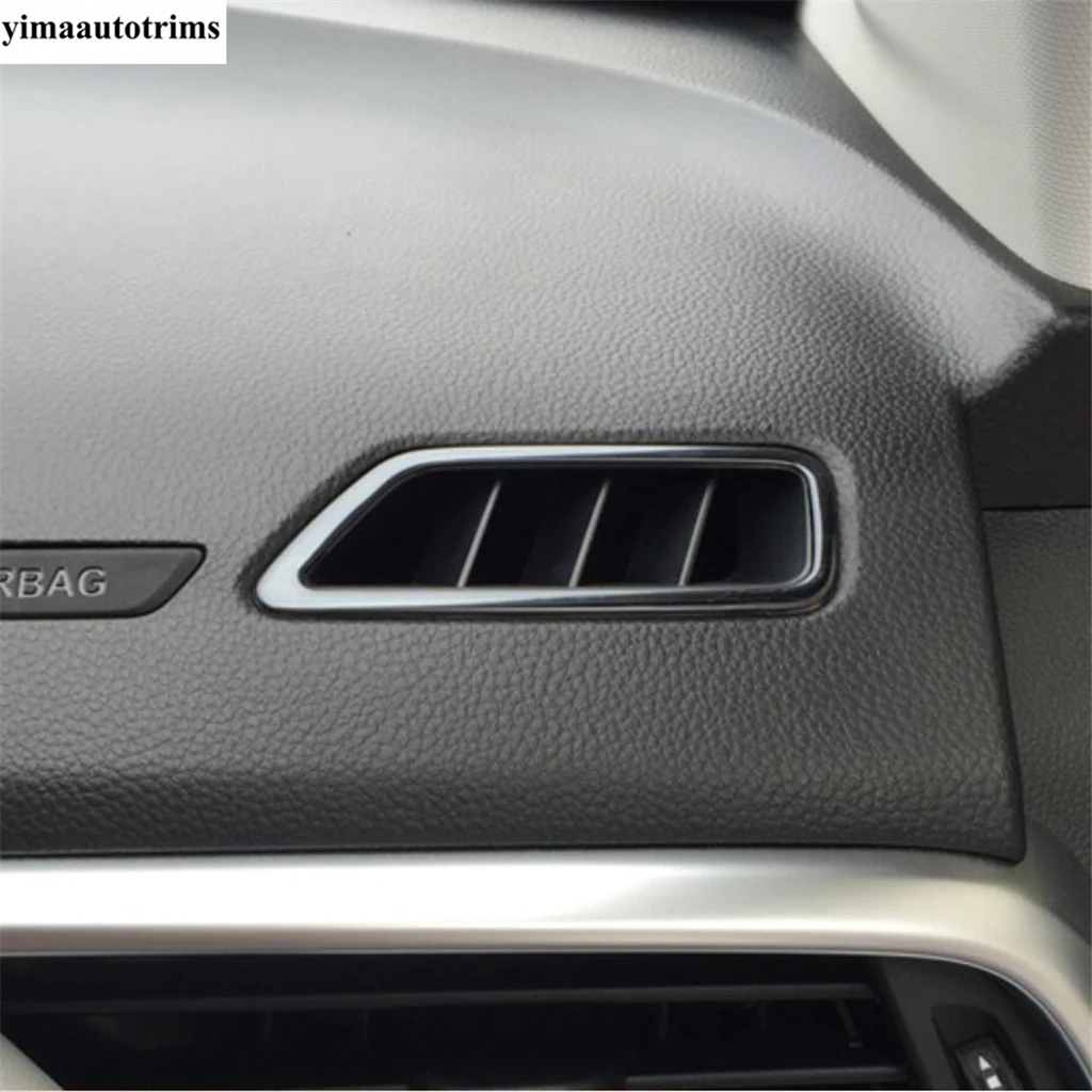 Dashboard Center Air Vent Outlet Frame Panel Cover Trim For Chevrolet Captiva 2018 - 2021 Stainless Steel Accessories Interior