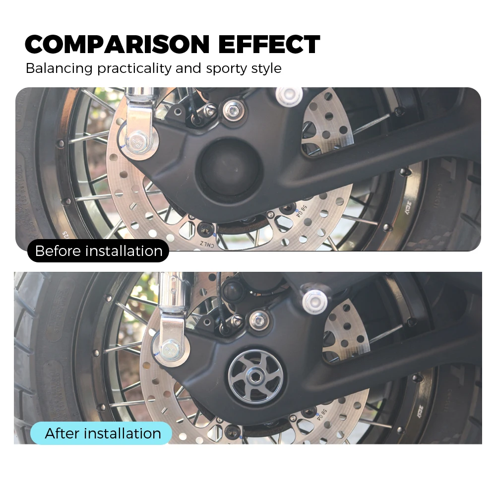 For Zontes 368g 368D 368K 368E 368m Rear Axle Screw Decorative Cover Rear Wheel Large Nut Anti-Rust Protective Cover