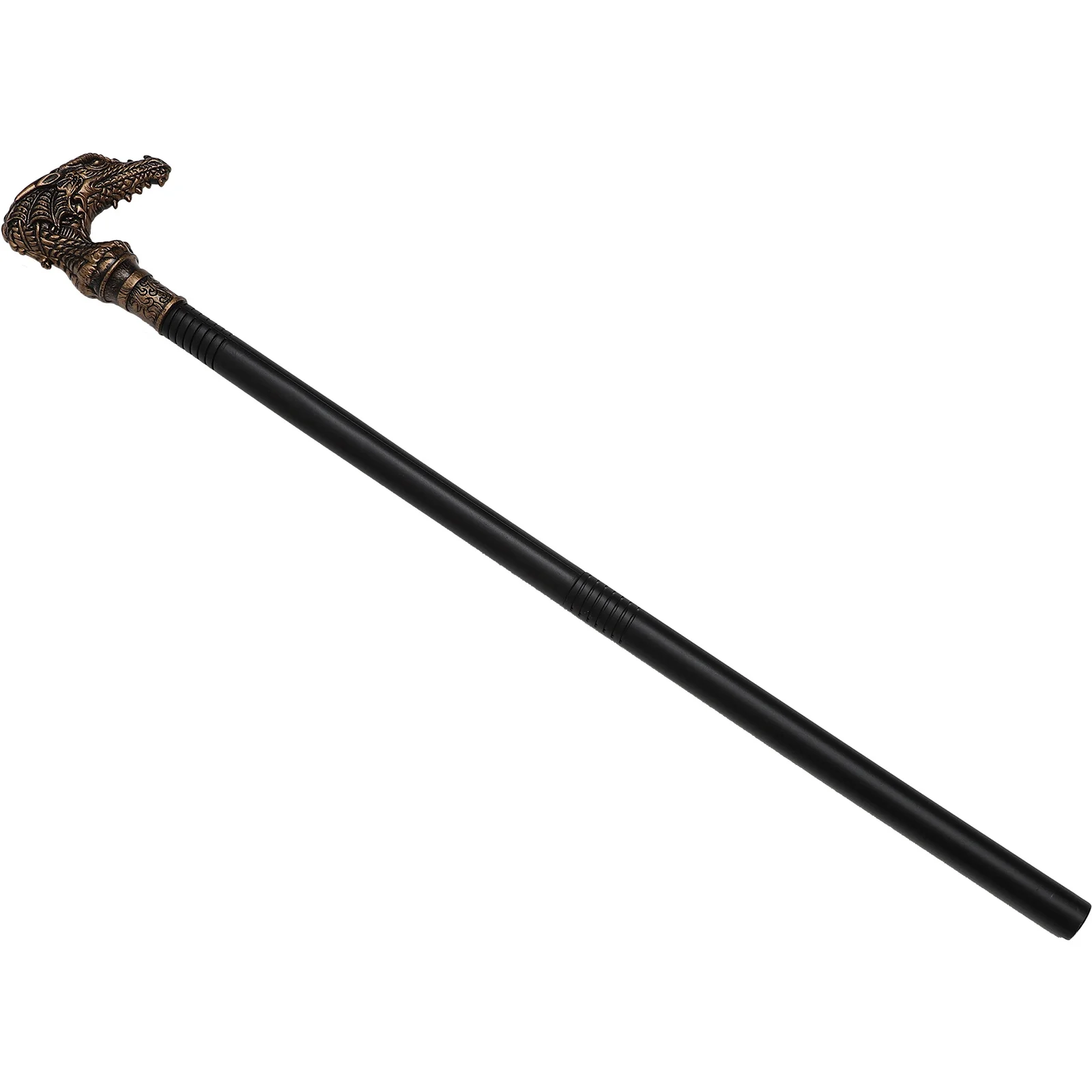 

Punk Style Dragon Head Halloween Walking Cane Cosplay Prop Costume Accessory Halloween Party Decoration Cane Prop for Cosplay