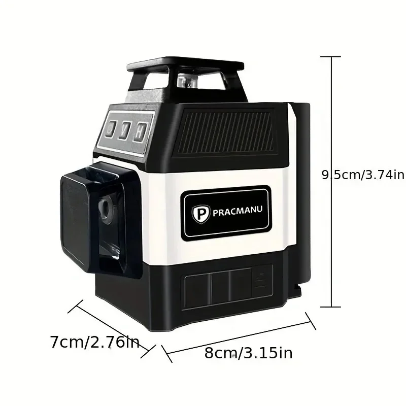 12 Line Laser Level Automatic Self Leveling High Precision Green Beam Cross Line Laser Leveler for Wall Floor Tile with