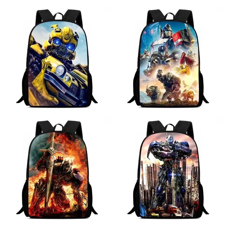 حقائب أطفال Mochila T-Transformers، حقيبة ظهر مدرسية كرتونية B-Bumblebee للفتيات، حقيبة أطفال متينة خفيفة الوزن لرياض الأطفال