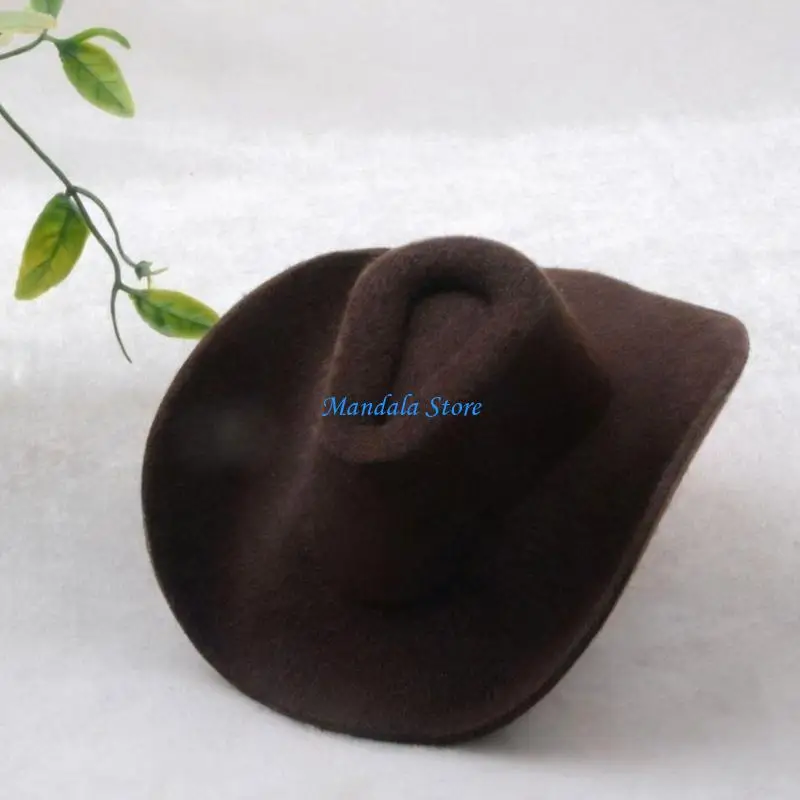

U2JC Colorful Tiny Cowboy Hat Decoration Miniature Western Hat For Handmade Craft