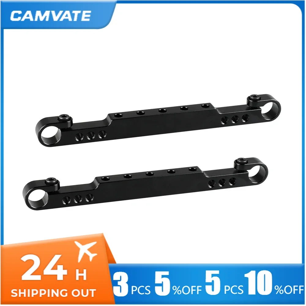 CAMVATE Aluminum Cheese Cross Bar 200mm With 15mm Rod Adapter and 1/4\