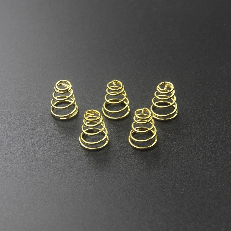 9mm (D) x 10mm (H) Gold Plated Spring (5 pcs)