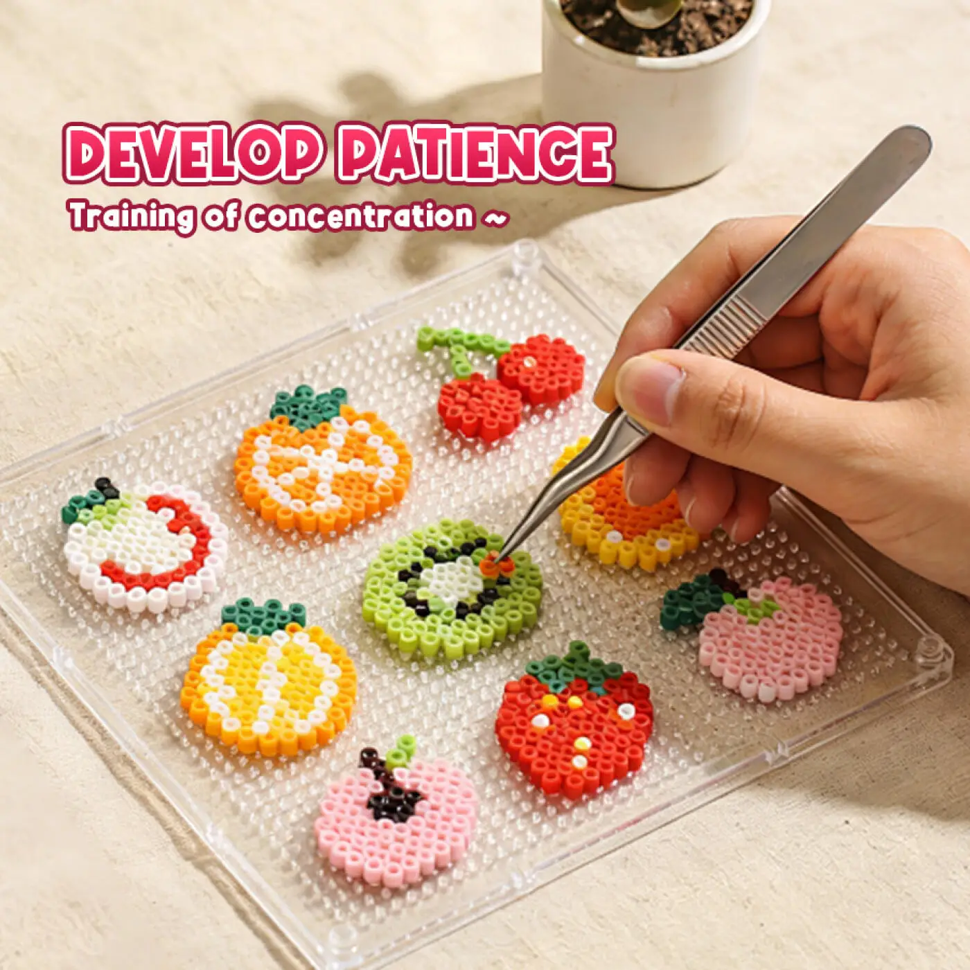 

2.6MM 15000-32000pieces Hama Beads Education Iron Beads Pixel Puzzle Beads Lroning Guarantee Perler Fuse Beads DIY Toy
