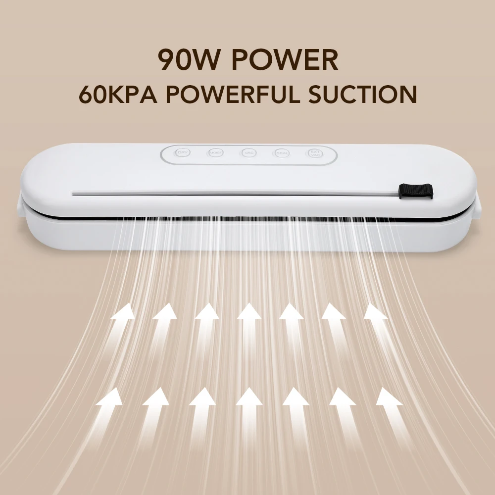 ماكينة تغليف الفراغ الكهربائية ضاغط طعام لاسلكي جاف/رطب فراغ السدادة شفط قوي شاشة تعمل باللمس الأجهزة المنزلية المطبخ