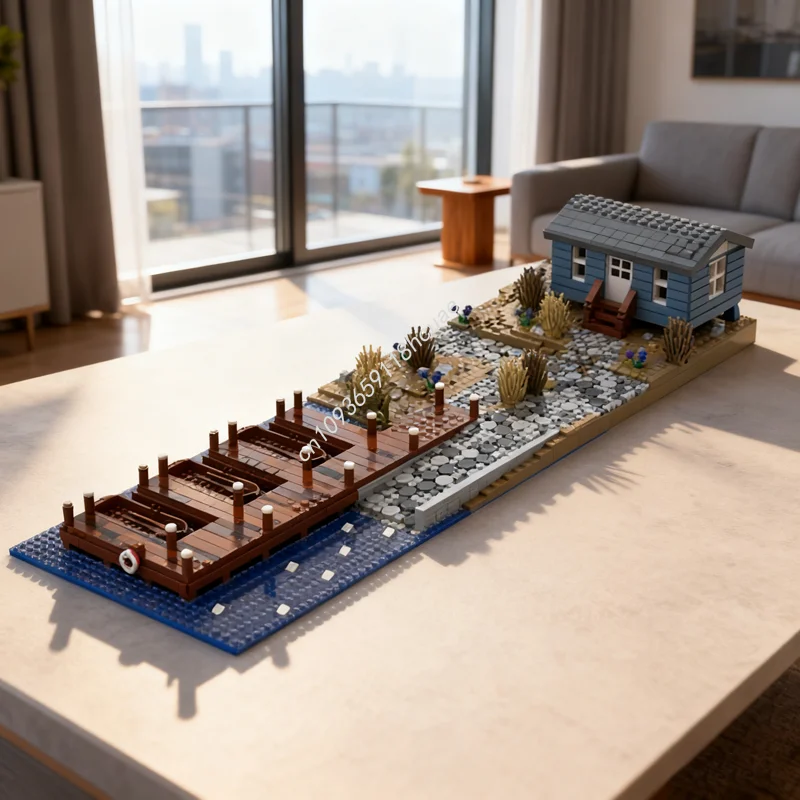 

3639 шт. MOC лодка рампа модульная модель строительные блоки строительство DIY творческие развивающие игрушки детские рождественские подарки на день рождения