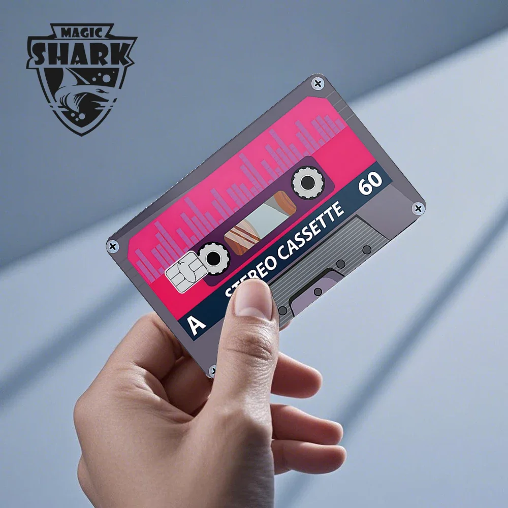 ماجيك القرش المال الدولار بيتكوين أنيمي يو غي أوه الجمجمة القلب غطاء ملصق فيلم الجلد لبطاقة الائتمان الخصم الجانب الأمامي