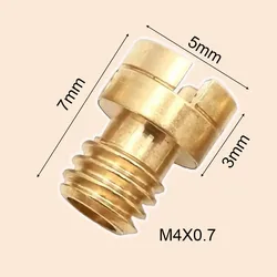 4mm Thread M4 Round Main Jet For Motorcycle Carb Mikuni Kenhin Carburetor Gy6 139qmb 50cc Injector Nozzle Size 40-95