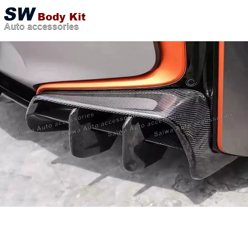 Carbon Fiber Car Rear Diffuser for BMW I8 Rear Bumper Lip Under Spoiler Carbon Splitter Body Kit