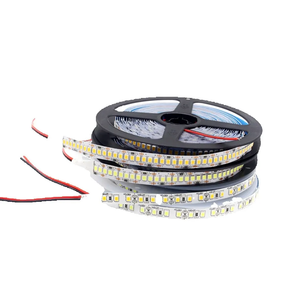 12v tira conduzida smd 2835 1m 2m 3m 4m 5m led listra fita de luz 120led/m 240led/m branco quente fita flexível decoração para casa luz