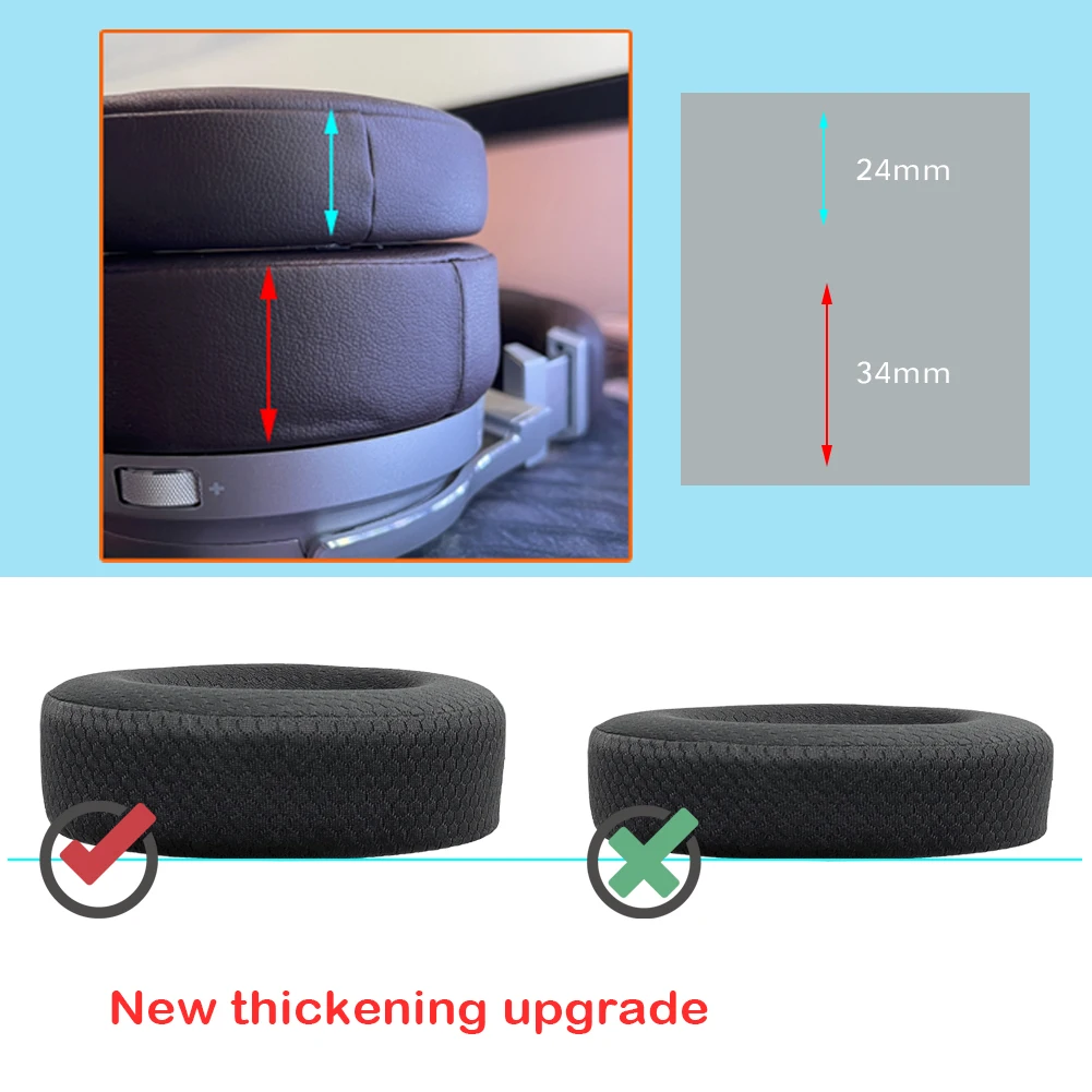 해적 VIRTUOSO RGB 무선 SE 헤드폰 이어폰 가죽 쿠션 헤드셋 슬리브 귀마개에 대한 EarTlogis 교체 Earpads