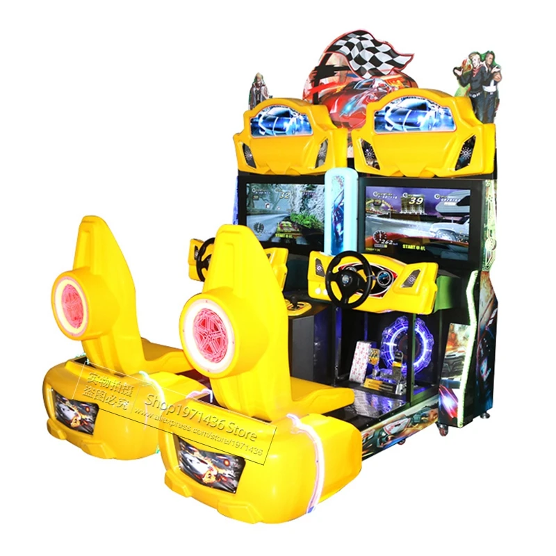 2025 Hot Selling Two Players Coin Operated Video Simulator Machine Driving Car Racing Amusement Arcade Games For Kids And Adults