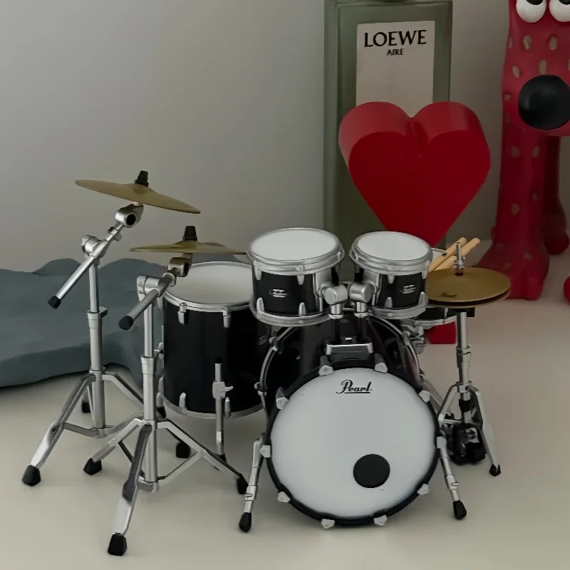 

In Stock Genuine Bulk Cargo Bandai Pearl Drums Miniature Drum Set Band Jazz Drum Ornaments Handheld Accessories